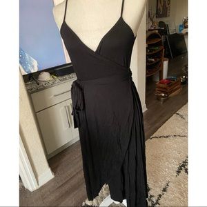 Gap Black Wrap Dress